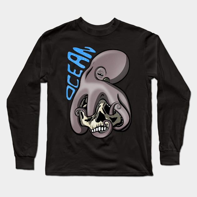 The Octopus Long Sleeve T-Shirt by selda